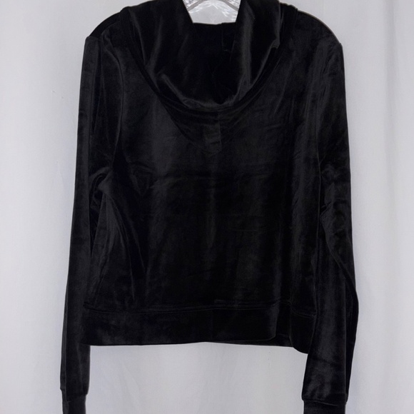 Juicy Couture Black Velvet Light Weight Jacket - Picture 5 of 5